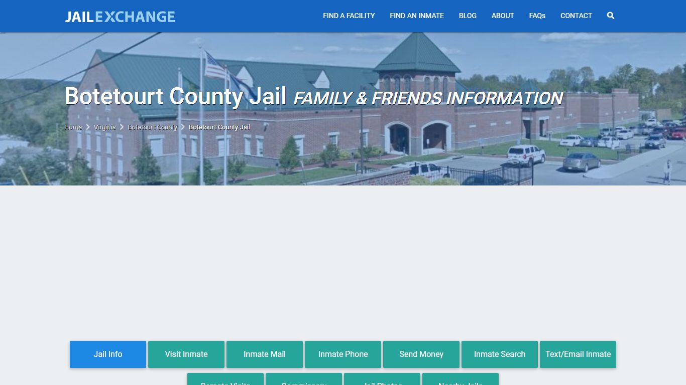 Botetourt County Jail VA | Booking, Visiting, Calls, Phone