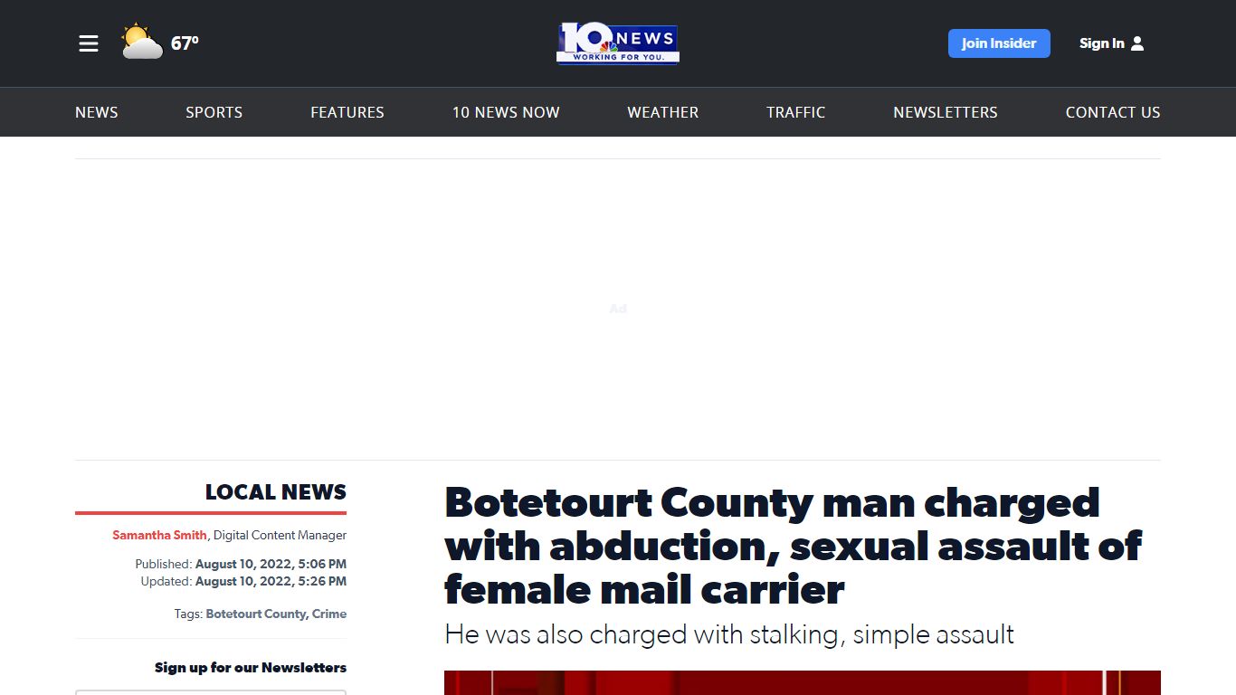Botetourt County man charged with abduction, sexual assault of female ...
